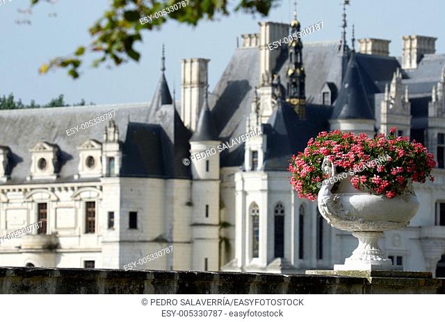Castle of Chenonceau, Loire Valley, France  Known as 'the castle of the ladies' was built in 1513 by Katherine Briconnet