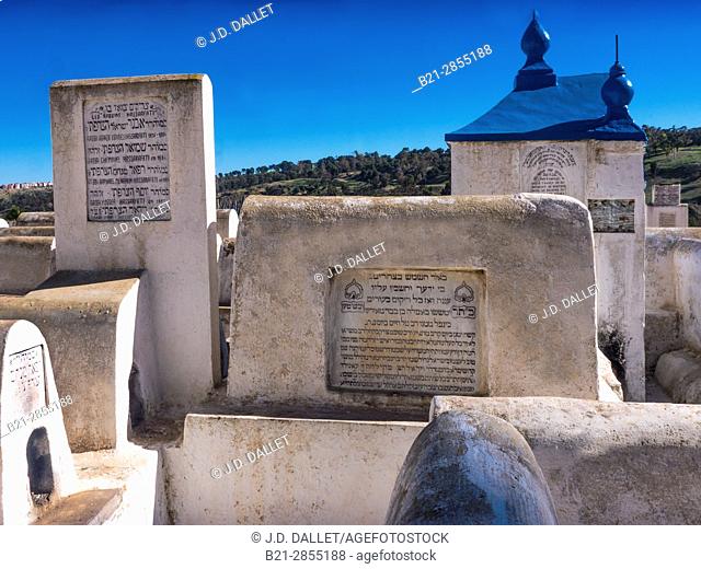 Morocco, Fes, Jewish Cementery , Mellah area, at Fes