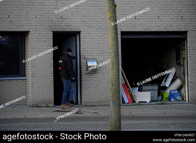 Illustration picture shows the site of a deadly fire in a family house in the city center of Beersel, Wednesday 29 January 2020