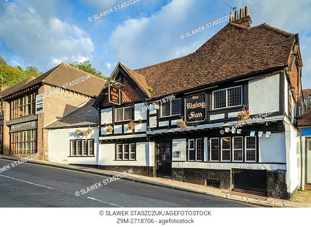 The Rising Sun pub in Winchester, Hampshire, England