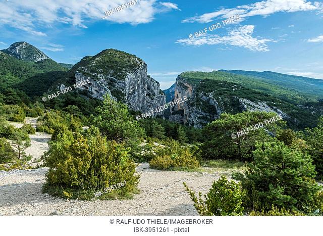 Gorges du Verdon in the Verdon National Park, Department Alpes-de-Haute-Provence, Provence-Alpes-Côte d'Azur, France