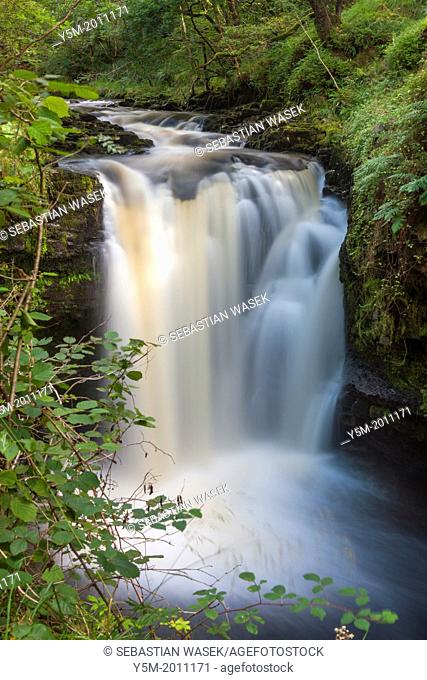Henrhyd Falls, Brecon Beacons National Park, Powys, Wales, UK, Europe