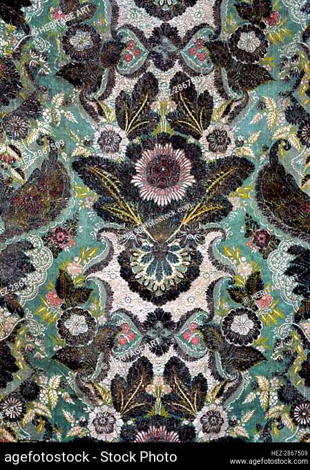 Panel (Showing Lace Design), France, c. 1726. Creator: Unknown