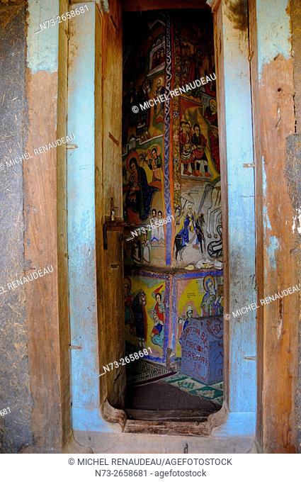 Ethiopia, Amhara Region, Bahir Dar, Lake Tana Monastery Orthodox Betre Mariam