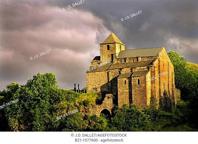 Romanesque church at Murat, Cantal, Auvergne, France