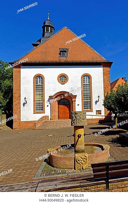 Wells, town church, main entrance, Annweiler in the Trifels Germany
