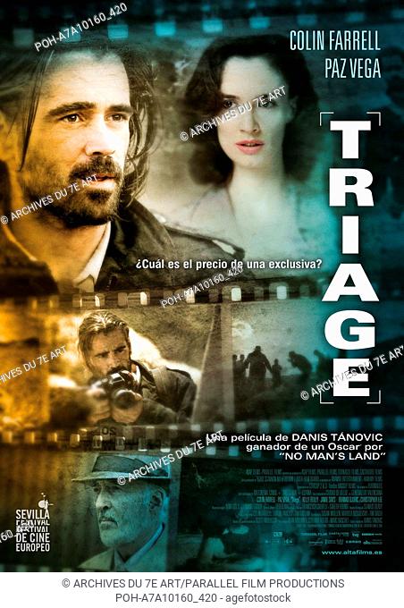 Triage Year : 2009 Ireland / Spain Director : Danis Tanovic Colin Farrell, Paz Vega Movie poster (Sp). It is forbidden to reproduce the photograph out of...