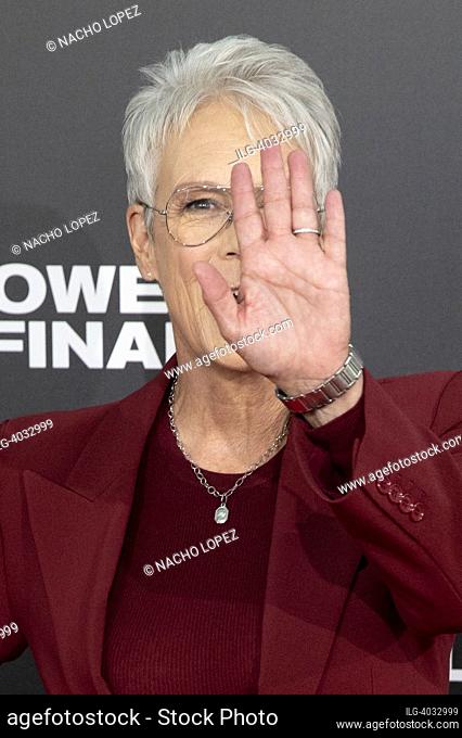 Jamie Lee Curtis attends to 'Halloween Ends / Halloween: El Final' photocall on September 28, 2022 in Madrid, Spain