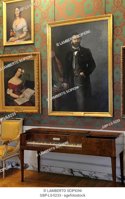 Piano, portraits, Theater Alla Scala, Giuseppe Verdi, 2013, Milan, Italy