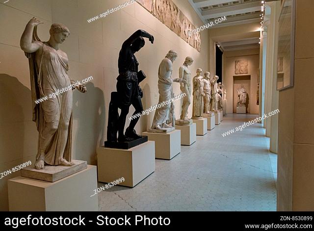 Moscow, Russia - October 29, 2015: Pushkin Museum of Fine Arts is largest museum of European art in Moscow, Russia