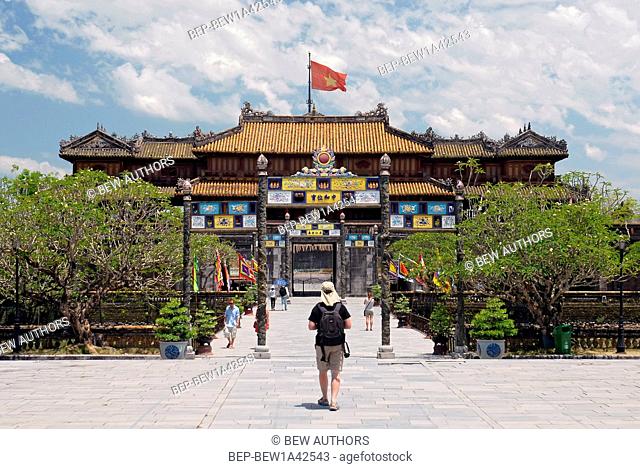 Vietnam, Hue, Imperial City, The Purple Forbidden, Supreme Harmony Palace and Great Enclosure