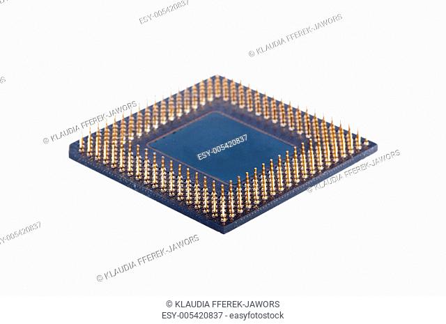 Processor on white background
