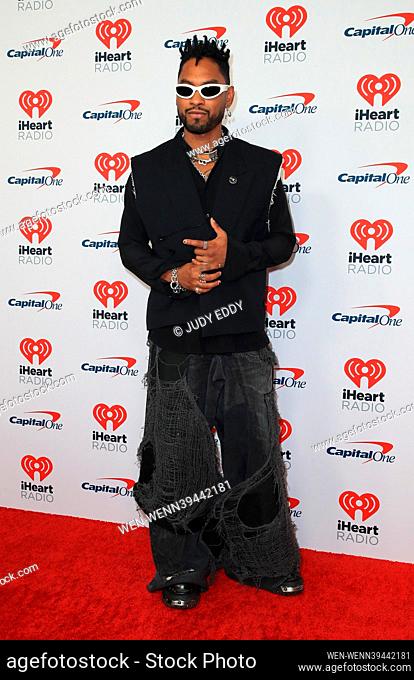 2023 iHeartRadio Music Festival Red Carpet Friday Arrivals at T-Mobile Arena, Las Vegas, NV Featuring: Miguel Where: Las Vegas, Nevada