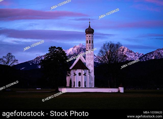 St. Coloman Church, Schwangau, Bavaria, Germany, Europe