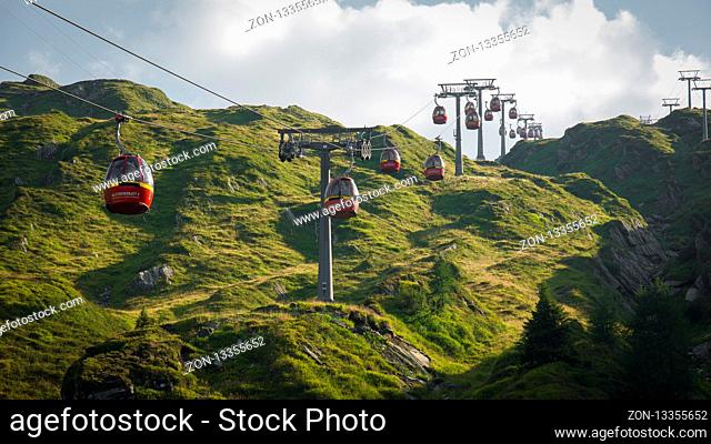 cable car in Alps Austria Kaprun