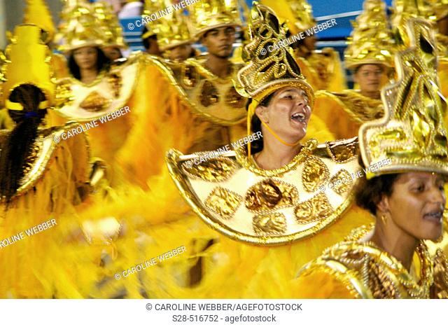 Woman dancing at Carnival, Rio de Janeiro