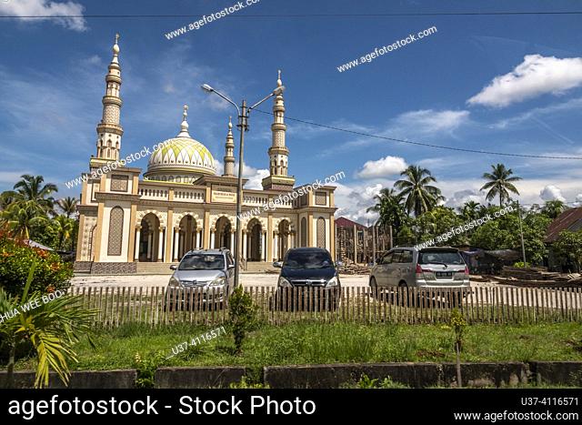 Mosque in Pemangkat, West Kalimantan, Indonesia. The Nagoya Mosque (Masjid Nagoya) is a mosque located in the Nagoya Peninsula in the town of Pemangkat