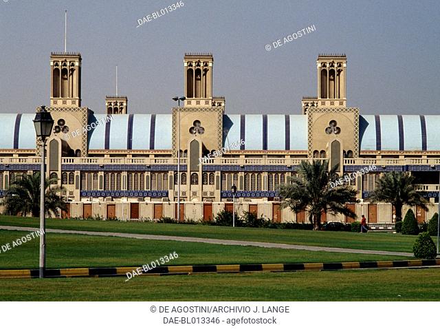 Wind towers in Souq Al Markazi or Blue Souq, Sharjah, United Arab Emirates