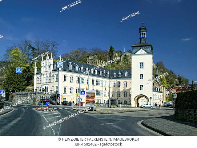 Schloss Sayn Palace in Bendorf, Neuwied, Sayn-Wittgenstein, Middle Rhine, Mayen-Koblenz district, Rhineland-Palatinate, Germany, Europe