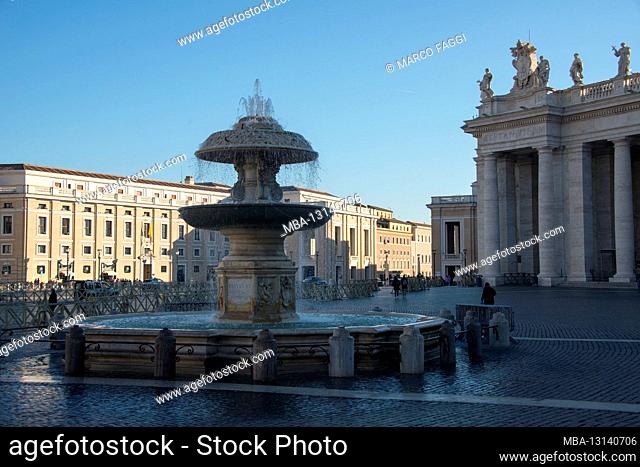 Fountain in St. Peter's Square, Rome