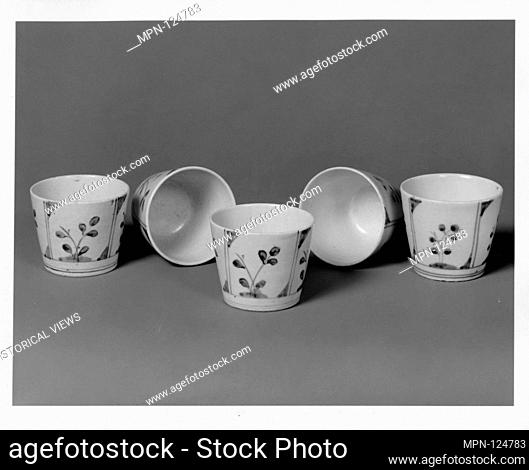 Soba cup. Period: middle Edo period (1615-1868); Date: 18th century; Culture: Japan; Medium: Porcelain with underglaze blue (Hizen ware); Dimensions: H