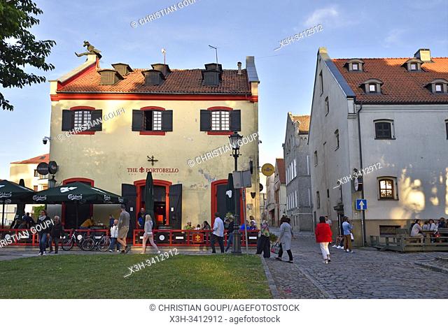 The Portobello pub, Old Harbour district, Klaipeda, port city on the Baltic Sea, Lithuania, Europe