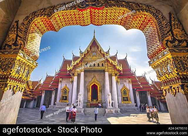Thailand, Bangkok City, Benchamahophit Temple