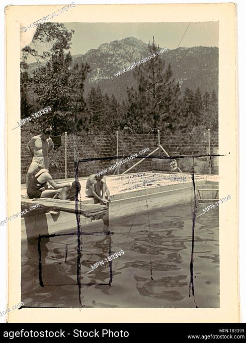 [The Boy Scouts Swimming Pool at Idyllwild]. Artist: Louis Fleckenstein (American, 1866-1943); Date: 1931; Medium: Gelatin silver print; Dimensions: 7