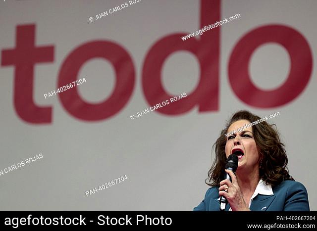 Madrid, Spain; 02.04.2023.- trans rights activist Carla Antonelli. The current Minister of Labor, Yolanda Díaz, launches her candidacy for the 2023 general...