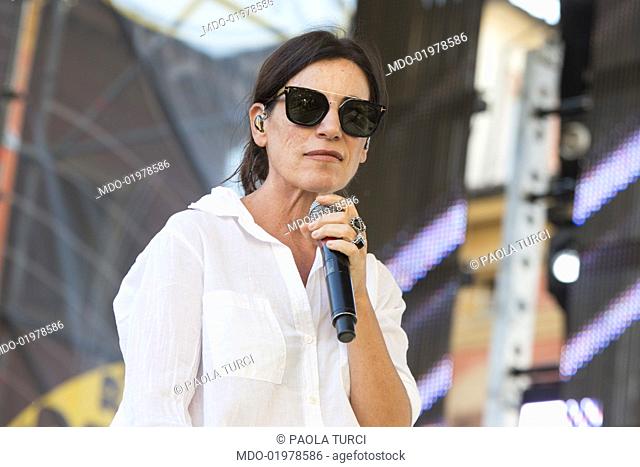 Italian singer Paola Turci performs at ""Radio Bruno Estate 2017"". Modena (Italy), July 25th, 2017