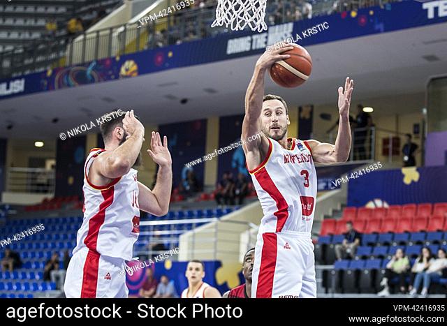 Vladimir Mihailovic of Montenegro.. pictured during the match between Montenegro and the Belgian Lions, game two of five in group A at the EuroBasket 2022