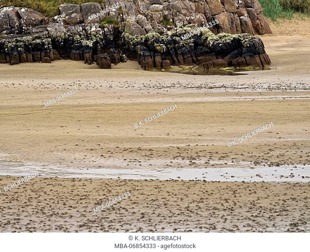Ireland, Donegal, low tide at the Gweedore Bay close Derrybeg