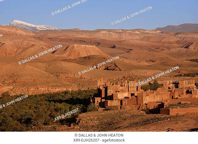 Africa, North Africa, Morocco, Atlas Region, Ouarzazate, Ait Benhaddou, Kasbah Tamdaght