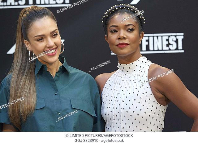 Jessica Alba, Gabrielle Union attends ‘L.A.’s Finest’ AXN TV Series photocall at Villamagna Hotel on June 10, 2019 in Madrid, Spain