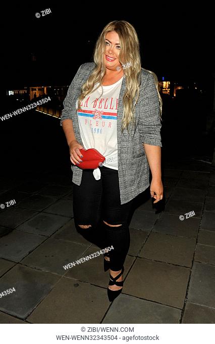 Arrivals for the ""Keeping Up With The Kardashians"" 10th anniversary screening at the Saatchi Gallery in London Featuring: Gemma Collins Where: London