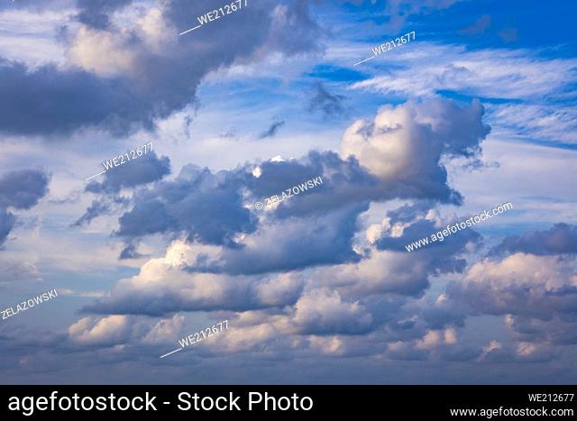 Cloudscape in Shabla town and seaside resort in Dobrich Province, northeastern Bulgaria