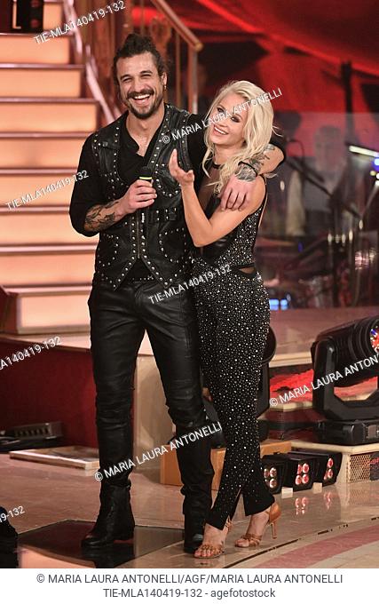 Dani Osvaldo during the performance at the talent show ' Ballando con le stelle ' (Dancing with the stars) Rome, ITALY-14-04-2019