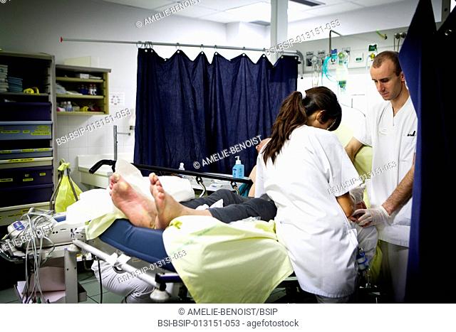Reportage in the A&E department of Robert Ballanger general hospital, France