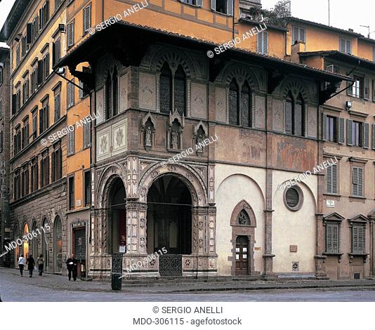 Loggia del Bigallo - Florence, by Arnoldi Alberto, 1352 - 1358, 14th Century, . Italy; Tuscany; Florence; corner between Piazza San Giovanni and Via Calzaioli