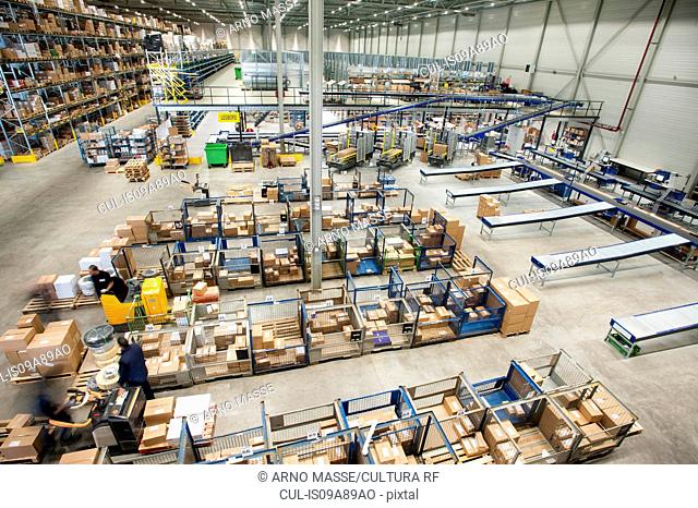Assembled orders in distribution warehouse