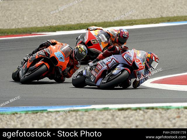 06/25/2022, TT Circuit Assen, Assen, Dutch Grand Prix 2022, in the picture Fabio di Giannantonio from Italy, Gresini Racing MotoGP, Remy Gardner from Australia