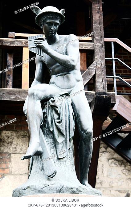 bronze copy of sculpture of Mercury by Bertel Thorvaldsen, Krakow, Poland, October 25, 2012. (CTK Photo/Libor Sojka)