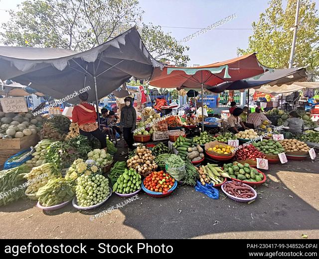 05 March 2023, Vietnam, Ho-Chi-Minh-Stadt: Vegetables are for sale at a market in Ho Chi Minh City. Photo: Alexandra Schuler/dpa