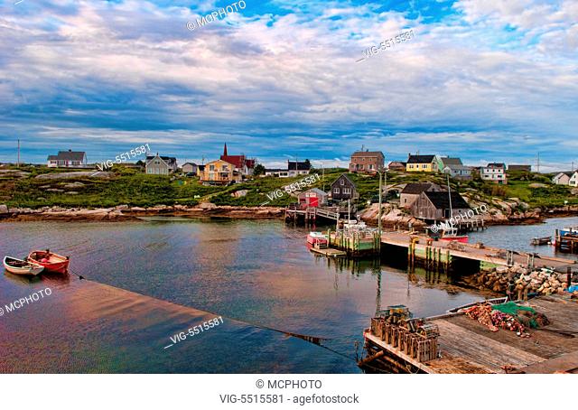 Harbor in Peggys Cove in Nova Scotia Canada - 23/06/2015