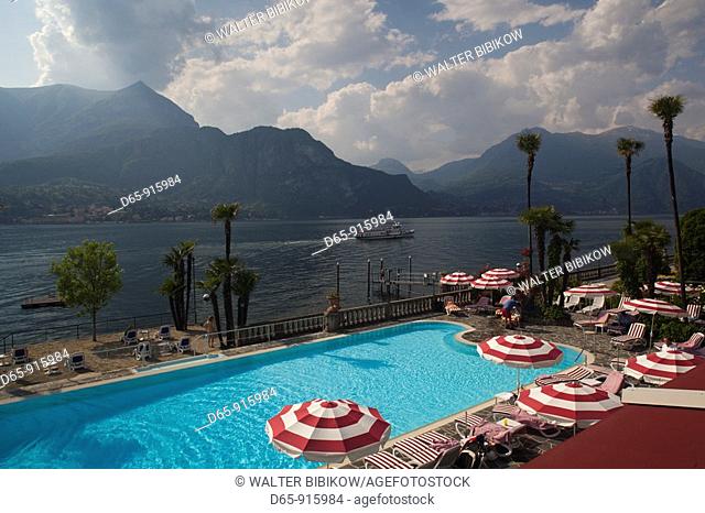 Italy, Lombardy, Lakes Region, Lake Como, Bellagio, Grand Hotel Villa Serbelloni, swimming pool
