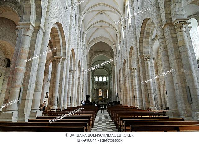 Basilica, cathedral, abbey, Saint Benoit sur Loire, Centre, France, Europe