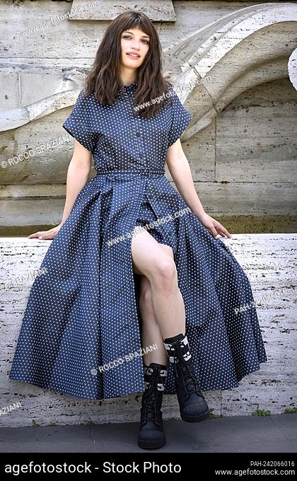Italian actress Carlotta Antonelli poses in the photocall of the film Morrison. Rome (Italy), May 17th 2021. - Rome/Rome/Italien