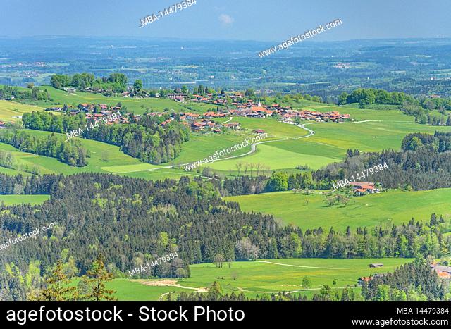 Germany, Bavaria, County Rosenheim, Samerberg, Törwang, View near Schweibern
