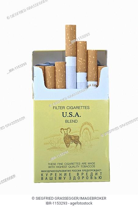 A pack of cigarettes, Jin Ling, cigarette brand most often smuggled from Russia to Germany