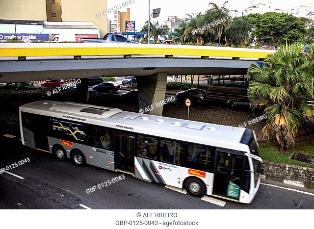 Alfredo parade buses Metro corridor Flaquer ABD, Santo André, Sao paulo, Brazil